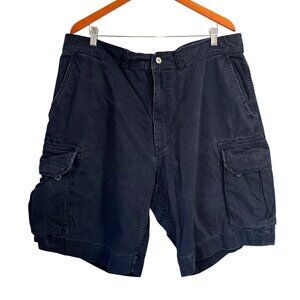 Ralph Lauren Polo 67 Navy Cargo Shorts Mens 100% Cotton Classic Fit Chino Style